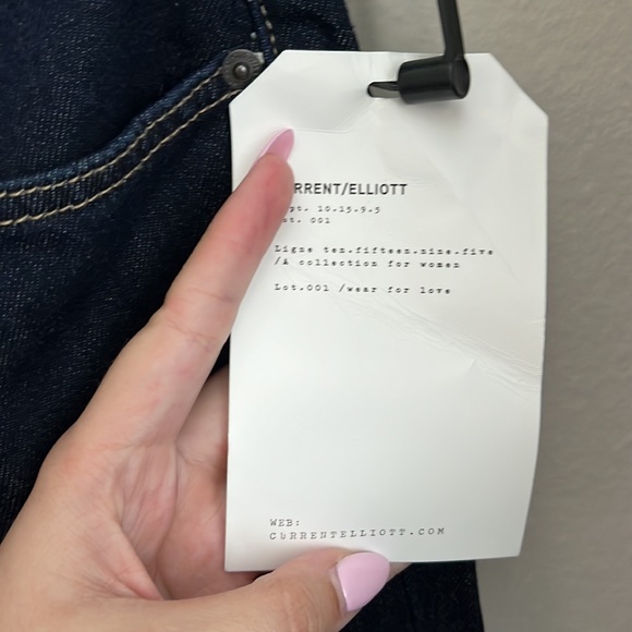 NWT Current Elliot Vintage Cropped Slim Denim Jeans - Picture 4 of 5